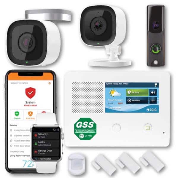 Home Security System With Doorbell & Cameras
