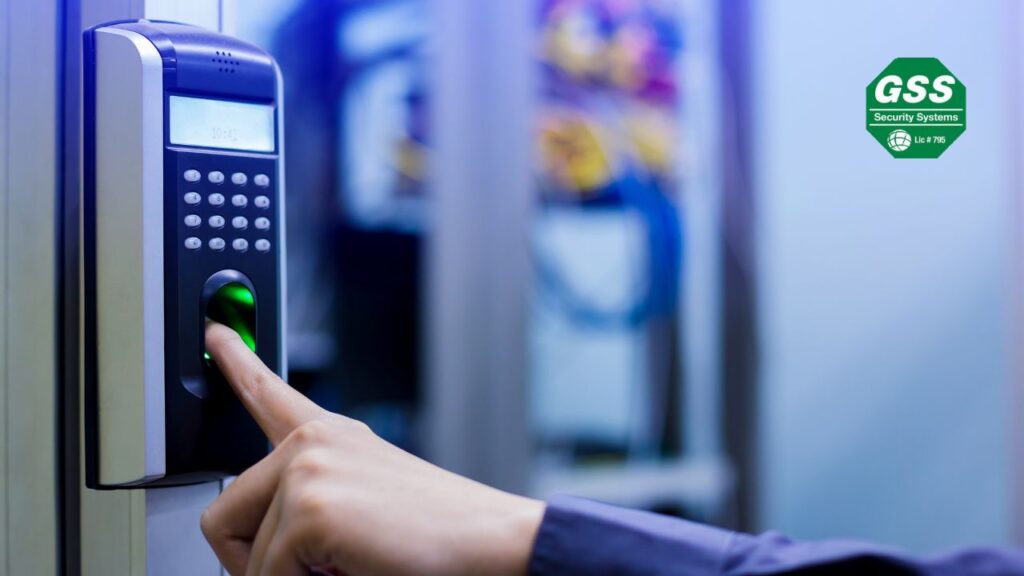 Image of a small business protected by a modern access control system.