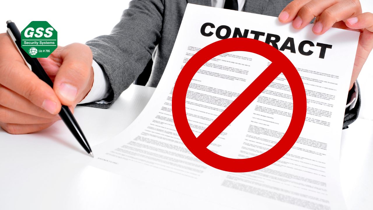 Illustration of flexible security solutions without contracts.