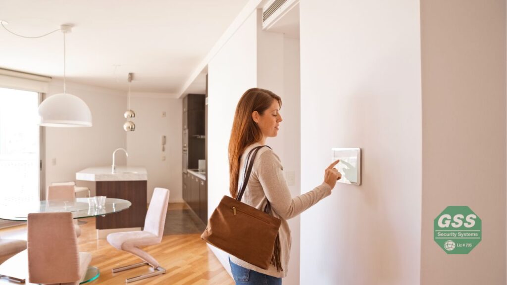 A modern home equipped with the latest security enhancements from GSS.