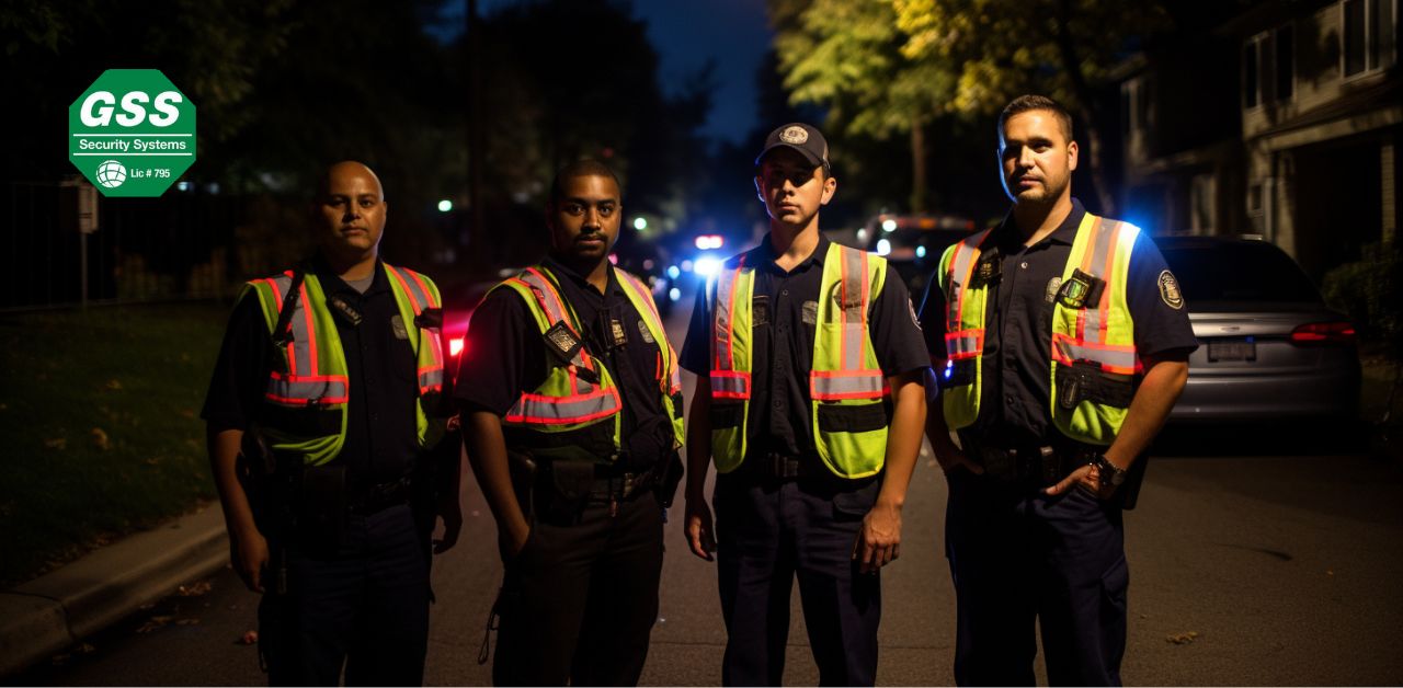 Neighborhood Watch members patrolling the streets