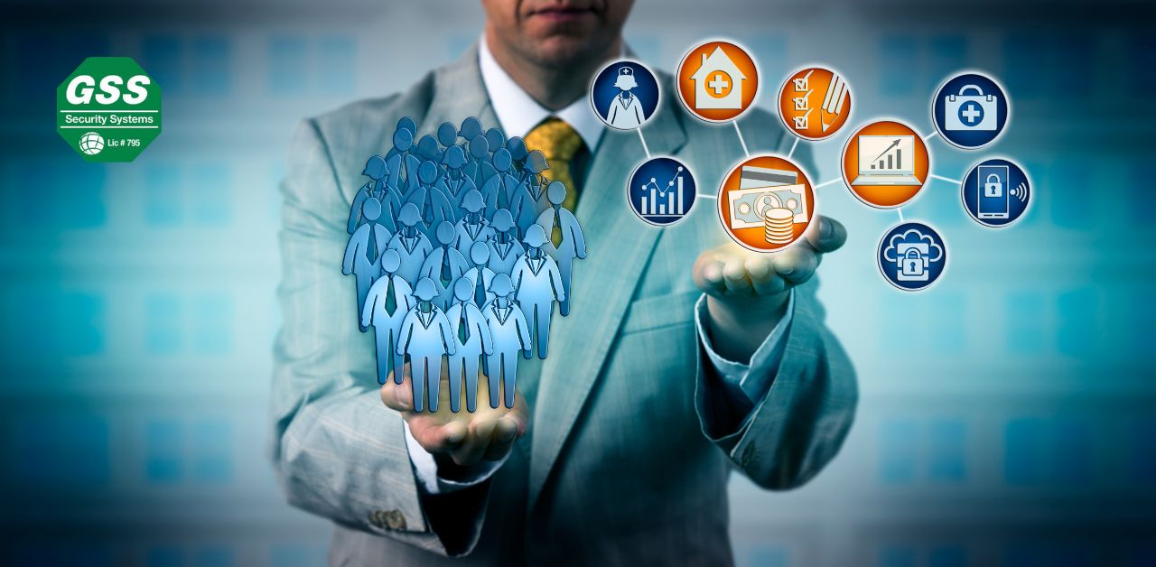 Cybersecurity professional conducting a security audit on business systems.