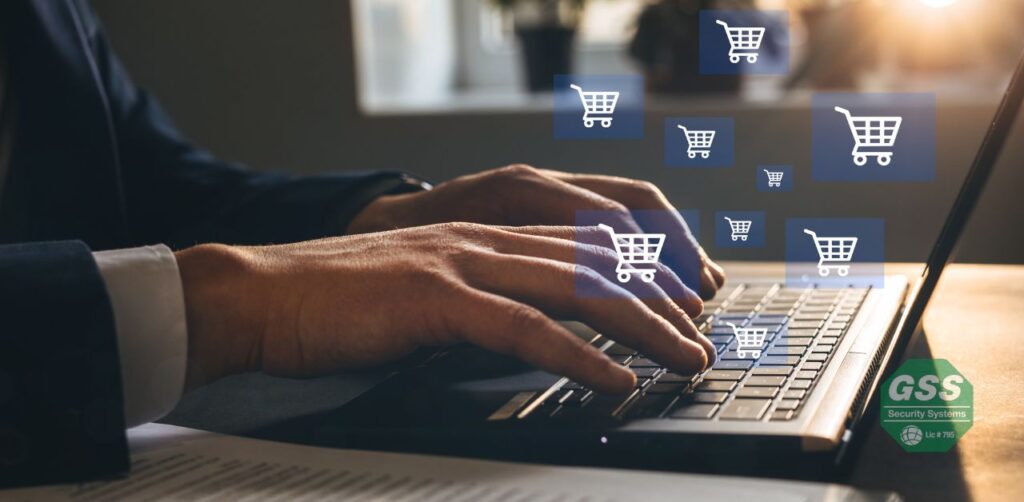 Browsing for affordable home security systems online.