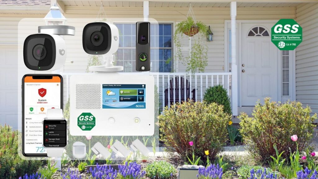 A modern property in spring, equipped with GSS's latest security technologies.