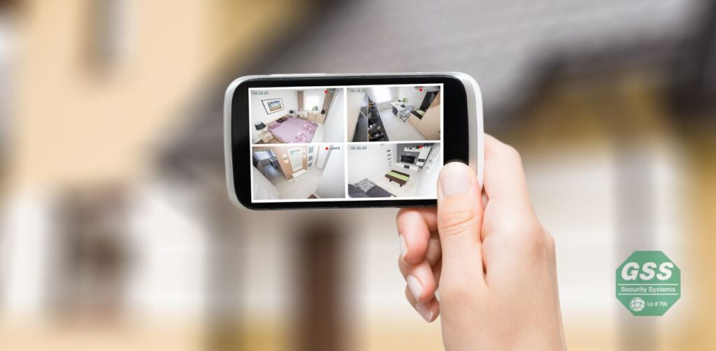 Advanced alarm monitoring system in action at a residential property.