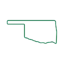 Outline of Oklahoma state shape